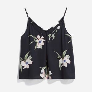 Navy Floral Tank